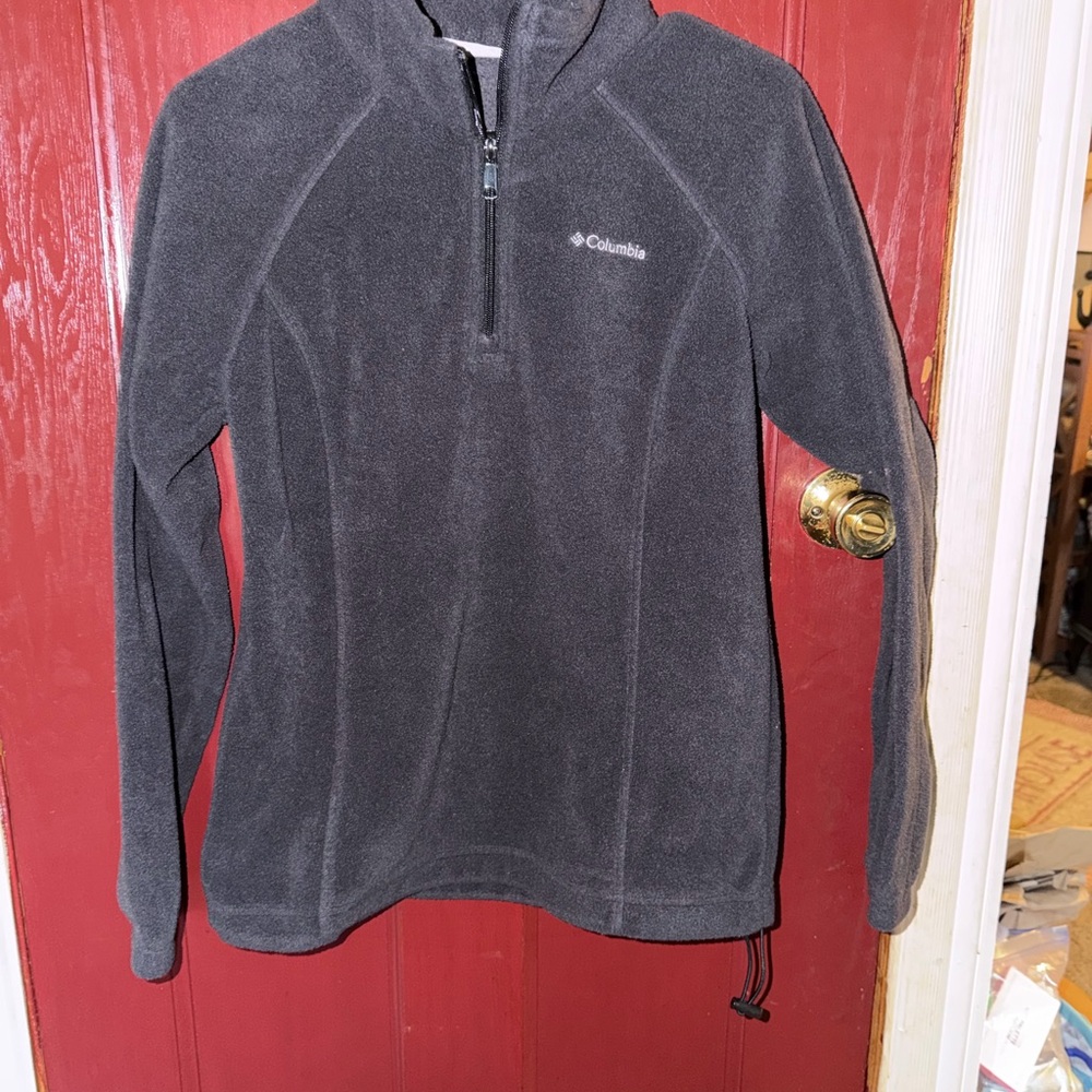 Columbia Women’s Charcoal Gray Fleece Quarter-Zip Pullover